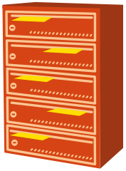 Skrzynka pocztowa w kolorze czerwonym